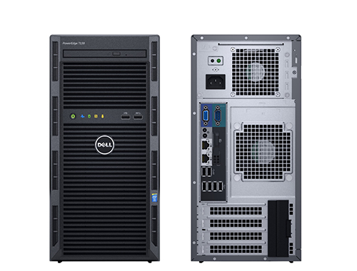 Dell PowerEdge T130 塔式服务器（英特尔至强 E3-1225 v6 3.3GHz 四核丨16G DDR4内存丨512G SSD+1TB SATA硬盘丨3年下一工作日上门服务）