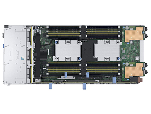 戴尔EMC PowerEdge MX740c 模块化服务器（英特尔至强® 铜牌3106 1.7G, 8核丨16GB DDR4内存丨2块*600GB 10K SAS硬盘丨HBA330阵列卡丨3年保修）