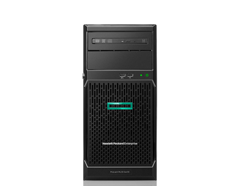 HPE ProLiant ML30 Gen10 塔式服务器（英特尔至强 E-2124 3.3GHz 4核丨16GB DDR4内存丨2块1TB 7.2K SATA硬盘丨S100i阵列卡丨3年保修服务）