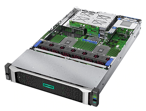 HPE ProLiant DL385 Gen10机架式服务器（878720-B21）AMD EPYC™（霄龙）7401 1P 32GB-R P408i-a 24SFF SAS 800 瓦电源基本服务器