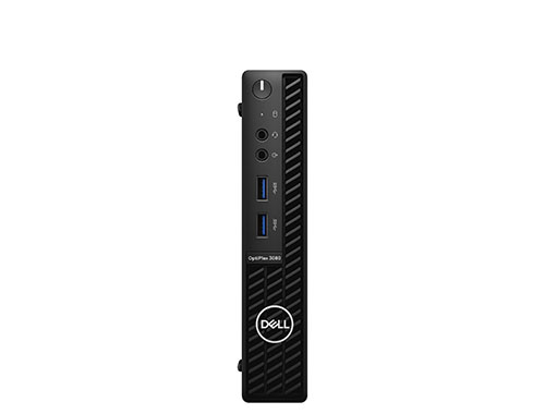 DELL OptiPlex 3080 MFF 商用台式机（ 奔腾™ 金牌 G6400T，双核，2.4GHz丨4GB DDR4 内存丨128GB 固态 + 500GB 2.5英寸硬盘 丨英特尔 UHD 显卡）