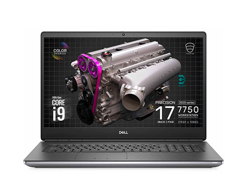 戴尔Dell Precision 7750 移动工作站（英特尔酷睿 i7-10750H，6核丨64G 内存丨1TB PCIe NVMe固态硬盘丨RTX5000  16G显卡丨17.3英寸丨Win 10专业版系统）