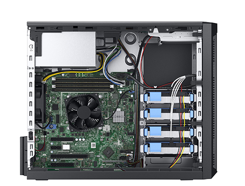 戴尔PowerEdge T140 塔式服务器 ERP服务器（英特尔至强 E-2224 3.4GHz 4核丨32GB DDR4 ECC内存丨3块*2TB 7.2K SATA硬盘丨DVDRW 丨3年保修）