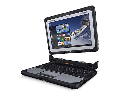 松下（Panasonic）CF-20 全坚固型可插拔式电脑（ 酷睿™ i5-7Y57 ，1.20 GHz，双核丨8GB 内存丨256GB SSD 硬盘丨集成显卡丨Win10丨10.1寸-屏幕）