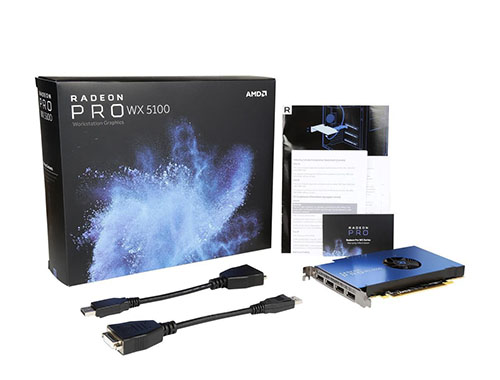 AMD Radeon™ Pro WX 5100 4K高端专业显卡3D绘图渲染建模