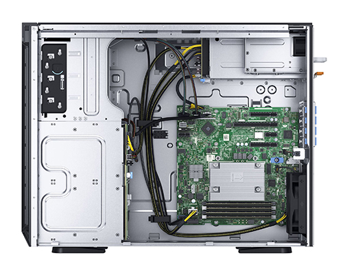 Dell PowerEdge T340塔式存储服务器（英特尔至强 E-2236G 3.4GHz 6核丨64GB DDR4 ECC内存丨2*480G固态+2*4TB硬盘丨H330阵列卡丨DVD光驱丨3年保修）