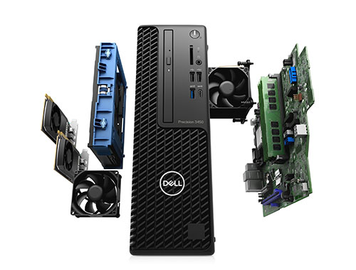 Dell Precision 3450工作站（英特尔酷睿i9-10900, 2.8GHz, 10核丨128GB DDR4内存丨2TB M.2固态硬盘丨NVIDIA T1000, 4GB显卡丨Win11 专业版丨三年保修）