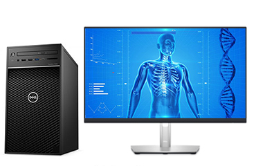 戴尔Precision T3640 医疗影像工作站（酷睿i7-10700, 2.9GHz, 8 核丨32GB DDR4 内存丨512GB固态+1TB SATA硬盘丨NVIDIA P620, 2GB丨23.8 英寸显示器）