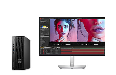 Dell Precision T3260 平面设计电脑工作站（酷睿 i7-12700 处理器 , 12 核丨32GB DDR5内存丨1TB 固态硬盘丨NVIDIA T1000, 4GB独显丨戴尔P2423D显示器）