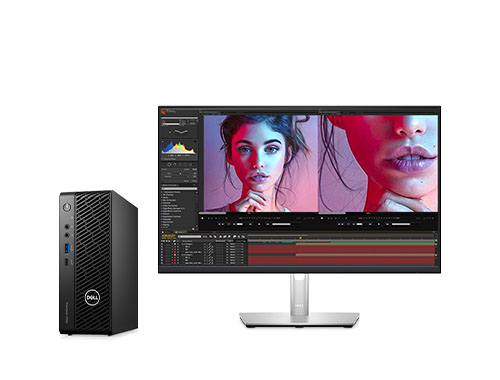 Dell Precision T3260 平面设计电脑工作站（酷睿 i7-12700 处理器 , 12 核丨32GB DDR5内存丨1TB 固态硬盘丨NVIDIA T1000, 4GB独显丨戴尔P2423D显示器）