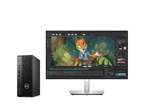 Dell Precision T3260 动画设计工作站（酷睿 i7-12700处理器 , 12 核丨32GB DDR5内存丨1TB 固态硬盘丨T1000, 4GB独显丨23.8寸显示器丨三年保修）