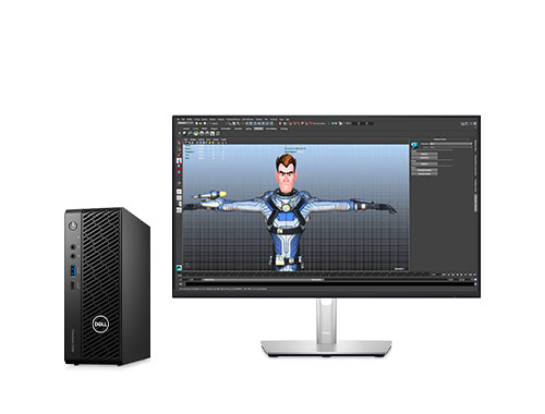 Dell Precision T3260 动画设计工作站（酷睿 i7-12700处理器 , 12 核丨32GB DDR5内存丨1TB 固态硬盘丨T1000, 4GB独显丨23.8寸显示器丨三年保修）