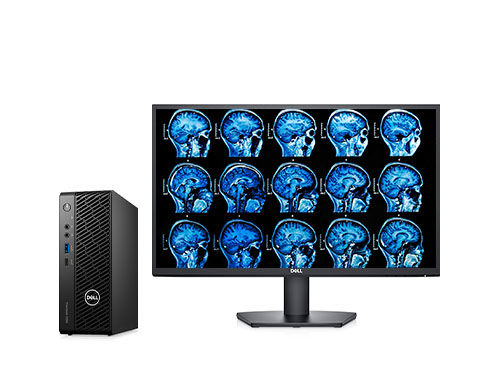 戴尔Precision T3260 医学影像工作站电脑（酷睿i5-12500，3.0GHz，6 核丨16GB DDR5内存丨512GB 固态硬盘丨NVIDIA T400, 2GB独显丨戴尔SE2422H显示器）