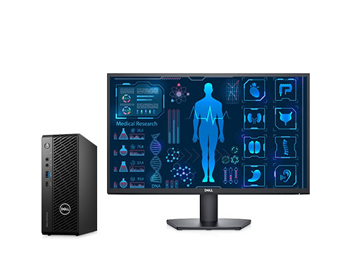 戴尔Precision T3260 医学影像工作站电脑（酷睿i5-12500，3.0GHz，6 核丨16GB DDR5内存丨512GB 固态硬盘丨NVIDIA T400, 2GB独显丨戴尔SE2422H显示器）