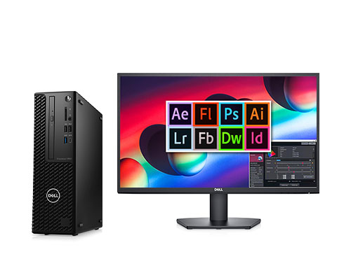 Dell Precision 3450 图像处理工作站（至强 W-1350, 3.3GHz, 6核丨64GB DDR4 内存丨1TB M.2 固态硬盘丨Nvidia T600, 4GB丨23.8英寸显示器丨三年保修）