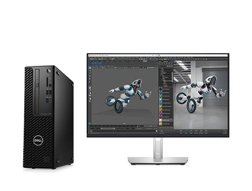 Dell Precision 3450 渲染电脑工作站（英特尔至强 W-1290, 3.2GHz, 10核丨128GB DDR4内存丨2TB M.2 固态硬盘丨NVIDIA T1000 独显丨23.8英寸 2K显示器）