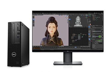 Dell Precision T3450 3D动画渲染工作站（酷睿i9-10900, 2.8GHz, 10核丨128GB DDR4内存丨2TB M.2固态硬盘丨NVIDIA T1000 独立显卡丨27英寸 4K显示器）