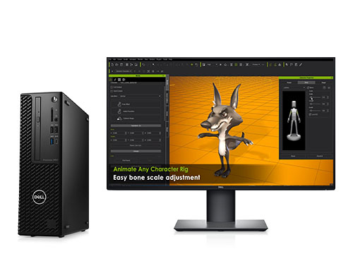 Dell Precision T3450 3D动画渲染工作站（酷睿i9-10900, 2.8GHz, 10核丨128GB DDR4内存丨2TB M.2固态硬盘丨NVIDIA T1000 独立显卡丨27英寸 4K显示器）