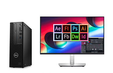 戴尔Precision T3450 平面设计电脑（酷睿 i7-11700, 2.5GHz, 8核丨32GB DDR4 内存丨1TB 固态硬盘丨NVIDIA P1000, 4GB独显丨戴尔P2423D显示器丨三年保修）