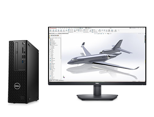戴尔Precision T3450 工业设计电脑（酷睿 i7-11700, 2.5GHz, 8核丨64GB DDR4 内存丨512GB固态+2TB 机械硬盘丨NVIDIA T1000, 4GB独显丨27寸显示器）