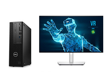 戴尔Dell Precision 3450 VR模拟工作站（酷睿 i9-11900, 2.5GHz, 8核丨64GB DDR4 内存丨1TB M.2固态硬盘丨AMD WX 3200 4GB显卡丨戴尔U2422HX显示器）