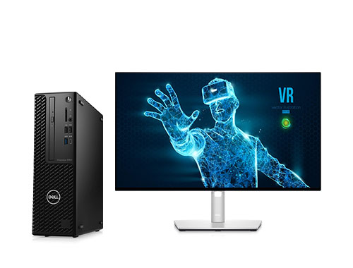 戴尔Dell Precision 3450 VR模拟工作站（酷睿 i9-11900, 2.5GHz, 8核丨64GB DDR4 内存丨1TB M.2固态硬盘丨AMD WX 3200 4GB显卡丨戴尔U2422HX显示器）