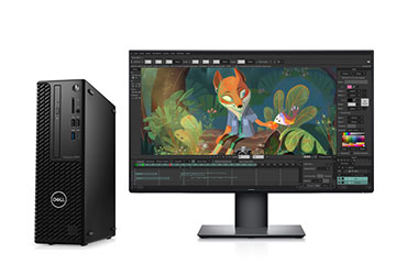Dell Precision T3450 动画设计工作站（酷睿 i7-11700, 2.5GHz, 8核丨64GB DDR4 内存丨512GB 固态+2TB 机械硬盘丨WX 3200 4GB独显丨戴尔25英寸2K显示器）