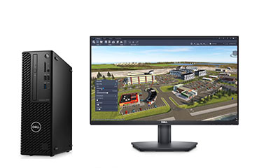 戴尔Precision T3450 工程设计工作站（英特尔至强 W-1390, 2.8GHz, 8核丨128GB DDR4 内存丨1TB 固态+2TB机械硬盘丨Nvidia T1000, 4GB丨戴尔23.8寸显示器）