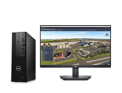戴尔Precision T3450 工程设计工作站（英特尔至强 W-1390, 2.8GHz, 8核丨128GB DDR4 内存丨1TB 固态+2TB机械硬盘丨Nvidia T1000, 4GB丨戴尔23.8寸显示器）