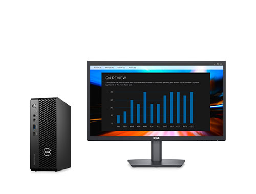 戴尔Precision T3260 小机箱电脑工作站（英特尔酷睿 i5-12600, 3.3GHz, 6核丨16GB DDR5 内存丨512GB 固态硬盘丨集成显卡丨21.5英寸显示器丨3年保修）