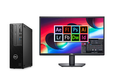 戴尔Precision T3460 平面设计工作站电脑（英特尔酷睿 i7-12700, 12核丨32GB DDR5内存丨512GB固态硬盘丨NVIDIA T600, 4GB显卡丨戴尔SE2422H显示器丨三年保修）