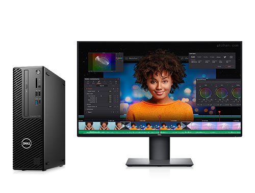 Dell Precision 3460 非编工作站（英特尔酷睿 i7-12700, 2.1GHz, 12核丨64GB DDR5 内存丨1TB M.2固态硬盘丨AMD WX 3200 4GB显卡丨戴尔27寸 4K显示器）