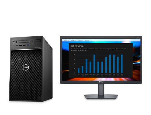 戴尔Precision T3650 塔式工作站（英特尔酷睿 i5-11600, 2.8GHz, 6核丨16GB DDR4 内存丨512GB M.2固态硬盘丨NVIDIA T400 显卡丨21.5寸显示器丨三年保修）
