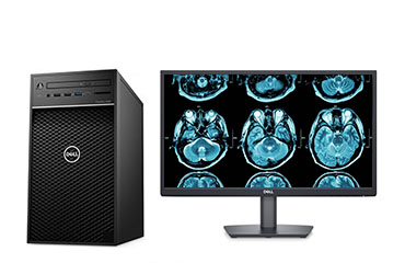 戴尔Precision T3650 医学影像工作站电脑（英特尔酷睿 i5-11600, 2.8GHz, 6核丨16GB DDR4 内存丨256GB 固态+2TB机械硬盘丨NVIDIA P620 显卡丨21.5寸显示器）