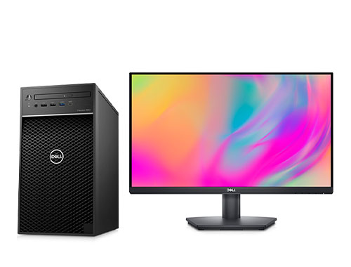 戴尔Precision T3650 图像处理工作站（酷睿 i5-11600K, 3.9GHz, 6核丨32GB DDR4 内存丨512GB 固态+2TB 机械硬盘丨AMD WX3200显卡丨戴尔23.8寸 2K显示器）