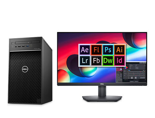 戴尔Precision T3650 图像处理工作站（酷睿 i5-11600K, 3.9GHz, 6核丨32GB DDR4 内存丨512GB 固态+2TB 机械硬盘丨AMD WX3200显卡丨戴尔23.8寸 2K显示器）