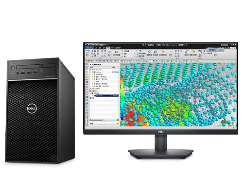 戴尔T3650 模拟仿真分析工作站（酷睿 i7-10700K, 3.8GHz, 8核丨64GB UDIMM内存丨512GB固态+4TB 机械硬盘丨NVIDIA RTX A2000 6GB显卡丨戴尔27寸 2K显示器）