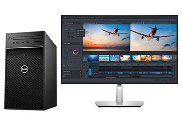 戴尔DELL Precision 3650 视频剪辑工作站（酷睿i7-11700, 2.5GHz, 8核丨32GB DDR4内存丨512GB固态+2TB 机械硬盘丨AMD W5500 8GB显卡丨27英寸 显示器）