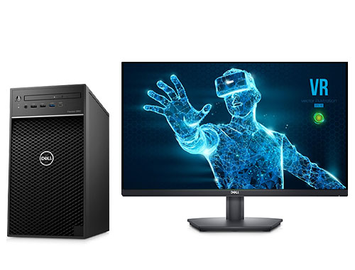 戴尔T3650 虚拟现实VR(视景仿真、虚拟仿真)工作站（酷睿 i9-11900, 8核丨64GB DDR4 内存丨2TB 固态硬盘丨NVIDIA Quadro RTX 4000, 8GB显卡丨戴尔27英寸 2K显示器）
