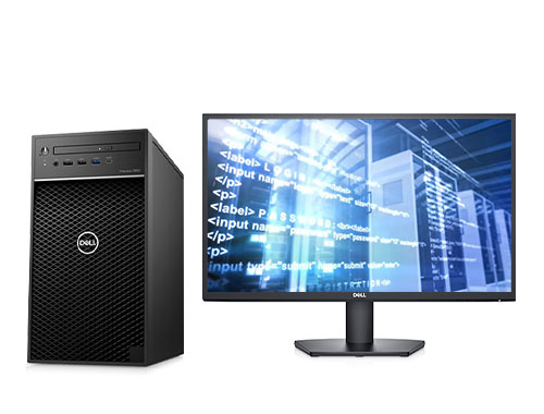 Dell Precision T3650 科学计算工作站（英特尔至强 W-1350P, 4.0GHz, 6核丨64GB DDR4 内存丨1TB M.2 固态硬盘丨NVIDIA T600显卡丨戴尔SE2422H显示器）
