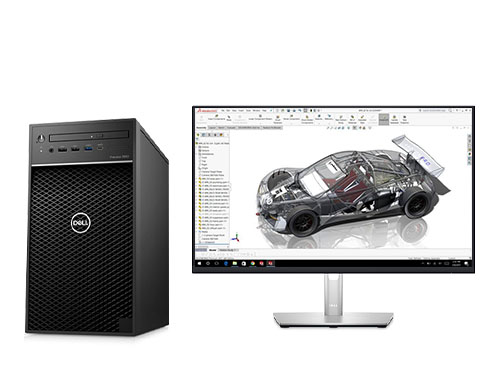 戴尔T3650 3D建模电脑工作站（英特尔至强 W-1390P, 3.5GHz, 8核丨128GB 内存丨1TB 固态+4TB SATA硬盘丨NVIDIA RTX A4000 16GB显卡丨23.8寸 2K显示器）