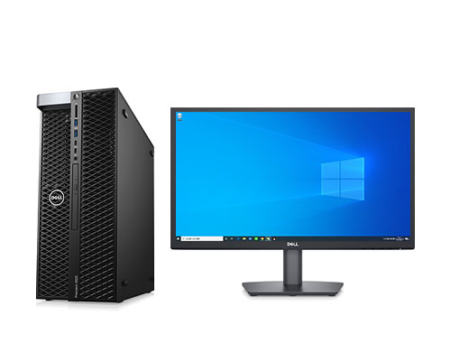 Dell Precision 5820 工作站（英特尔至强 W-2223, 3.6GHz, 4核丨16GB DDR4 ECC内存丨256GB 固态+2TB 机械硬盘丨NVIDIA P400 2G独显丨21.5英寸显示器）