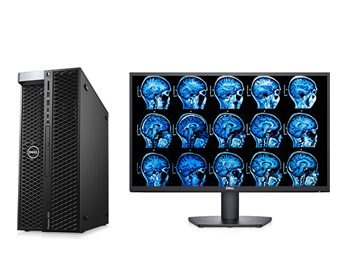 戴尔Precision T5820 医学影像电脑工作站（英特尔至强W-2223, 3.6GHz, 4核丨32GB DDR4 内存丨256GB固态+2TB 机械硬盘丨NVIDIA T600 4G独显丨23.8英寸显示器）