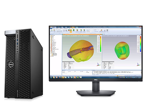 戴尔T5820工作站 模拟仿真渲染电脑（英特尔至强 W-2255, 3.7GHz, 10核丨192GB DDR4 ECC内存丨1TB 固态+4TB 机械硬盘丨RTX A2000 12GB显卡丨戴尔27英寸显示器）