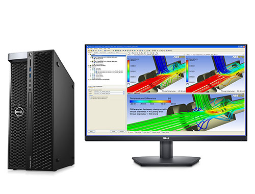戴尔T5820工作站 仿真计算电脑（英特尔至强 W-2255, 3.7GHz, 10核丨256GB DDR4内存丨1TB 固态+4TB 机械硬盘丨NVIDIA RTX A4500 20GB显卡丨27英寸 显示器）