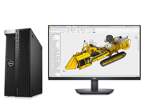 CAD/SW/UG/CATIA 机械制图电脑工作站（英特尔至强 W-2265, 3.5GHz, 12核丨128GB DDR4内存丨512GB 固态+8TB 机械硬盘丨RTX A4000 16GB 显卡丨27英寸显示器）