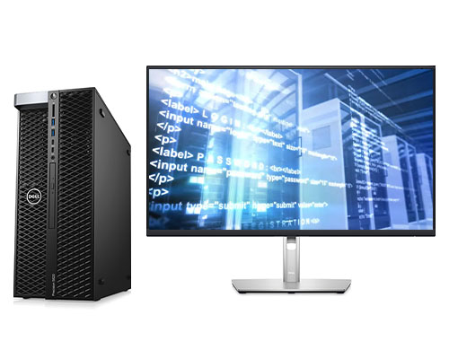 戴尔P5820X 数据科学分析工作站电脑（英特尔酷睿 i9-10940X, 3.3GHz, 14核丨256GB DDR4内存丨4TB M.2固态硬盘丨NVIDIA RTX 3060 , 12GB显卡丨27寸显示器）