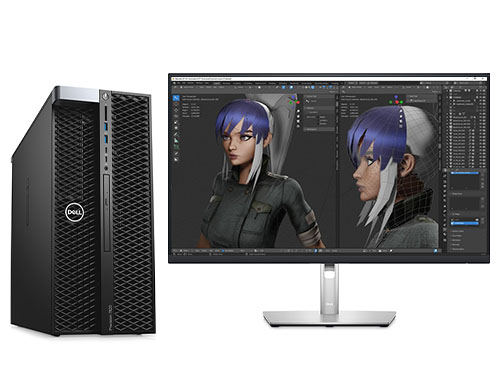 戴尔T7820工作站 3D动画制作渲染电脑（英特尔至强银牌 4214R, 2.4GHz, 12核丨64GB DDR4 内存丨1TB 固态+4TB 机械硬盘丨AMD Pro W5700，8GB显卡丨27英寸显示器）