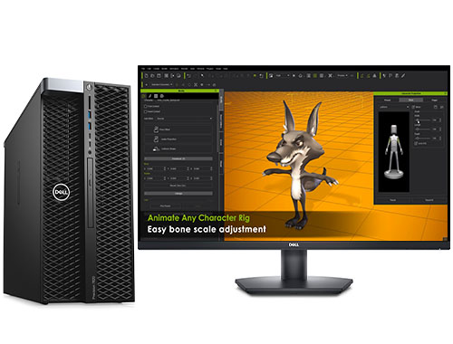 戴尔T7820工作站 maya三维动画渲染电脑（英特尔至强银牌 4216, 2.1GHz, 16核丨64GB DDR4 内存丨1TB 固态+8TB 机械硬盘丨AMD Pro W5700，8GB显卡丨31.5英寸显示器）