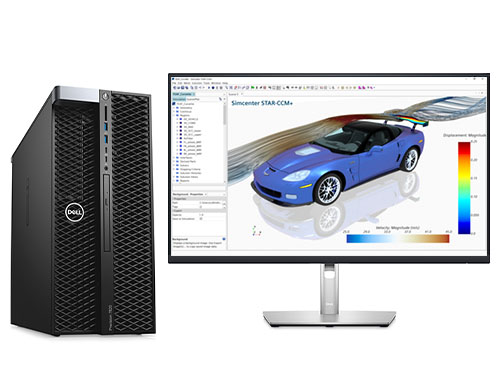 戴尔T7820工作站  三维建模渲染电脑（英特尔至强金牌 5218R, 2.1GHz, 20核丨128GB DDR4 内存丨1TB 固态+4TB 机械硬盘丨NVIDIA RTX A4000, 16GB显卡丨27寸显示器）